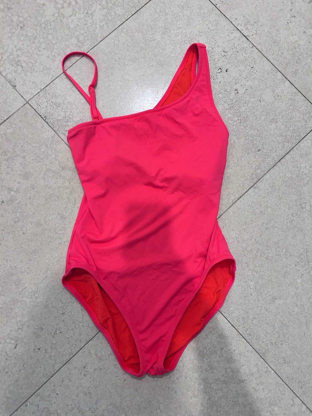 GAP One-Shoulder Hot Pink Women's Swimsuit